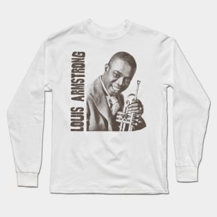 Vintage Young Louis Armstrong Long Sleeve T-Shirt